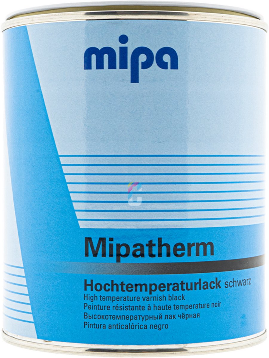 MIPA MipaTherm Hittebestendige lak ZWART 800ºC - 750ml
