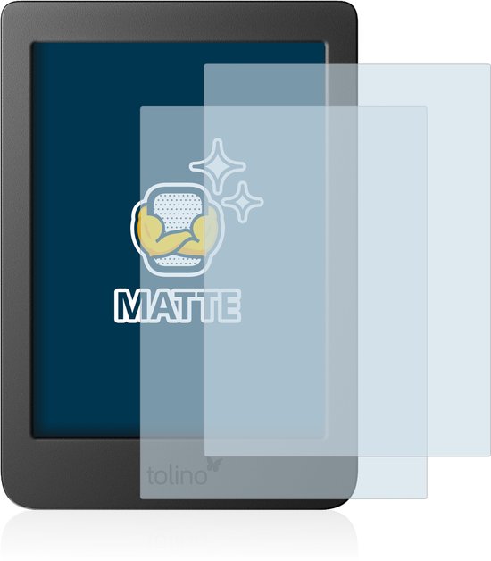 BROTECT - Screenprotector voor Tolino Page 2 - Folie Beschermfolie matte (2 Stuks) van BROTECT — afbeelding 5