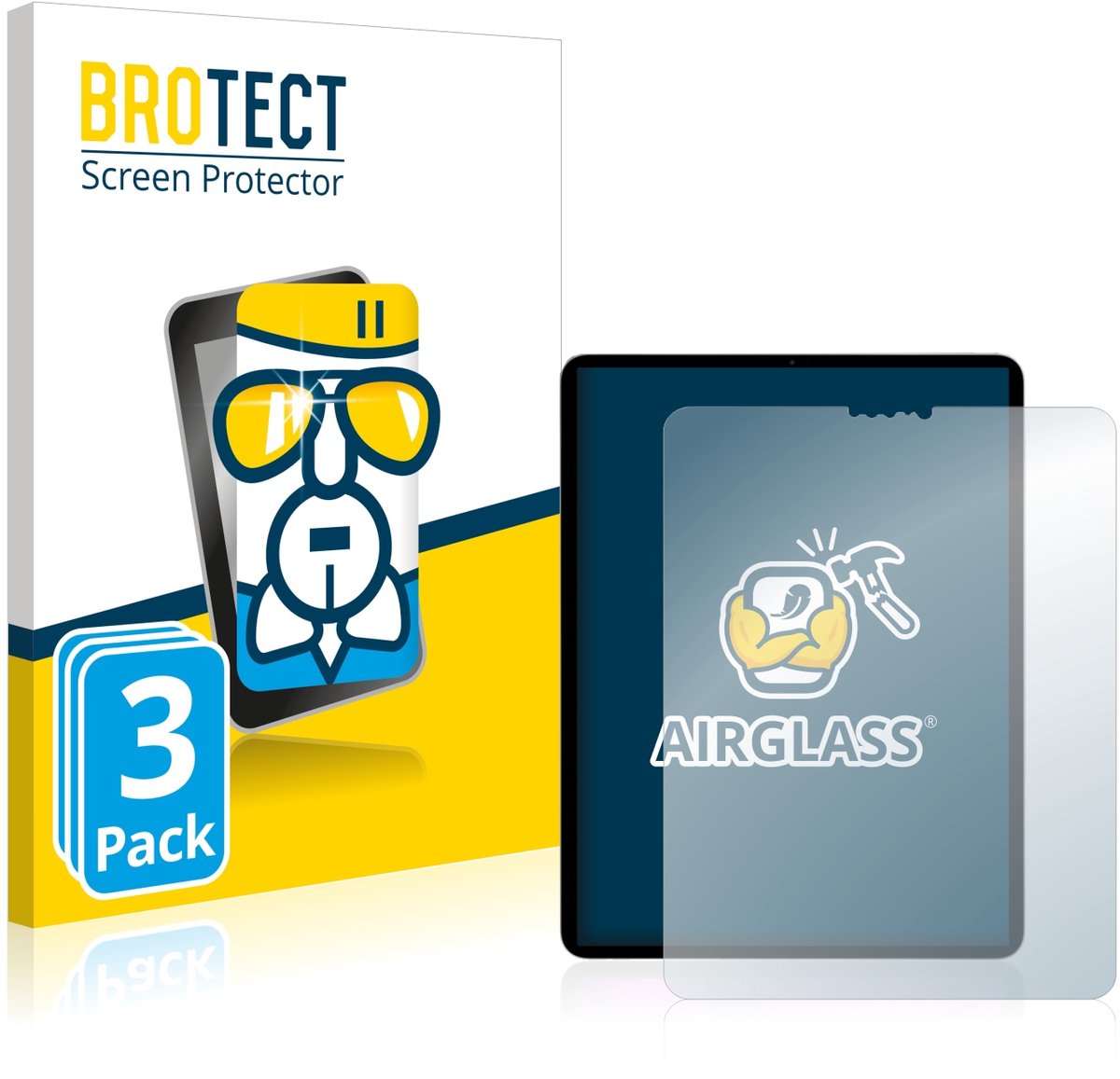 Screenprotector 3 Stuks voor Apple iPad Pro 11" 2020 (2. Gen.) Beschermglas transparant