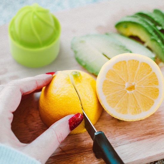 Handmatige citruspers met mechanische assistentie - Vers sap in 30 seconden - Schenktuit en zuignappen - Gemakkelijk schoonmaken — afbeelding 4