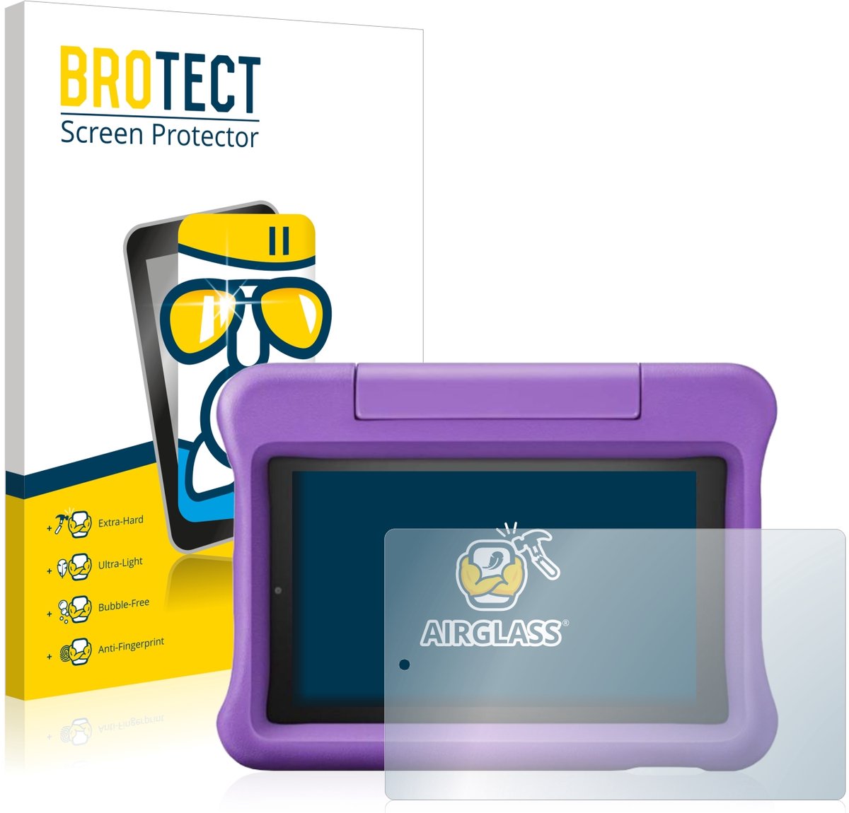 Screenprotector voor Amazon Fire 7 Kids Edition 2019 (9. Gen.) Beschermglas transparant