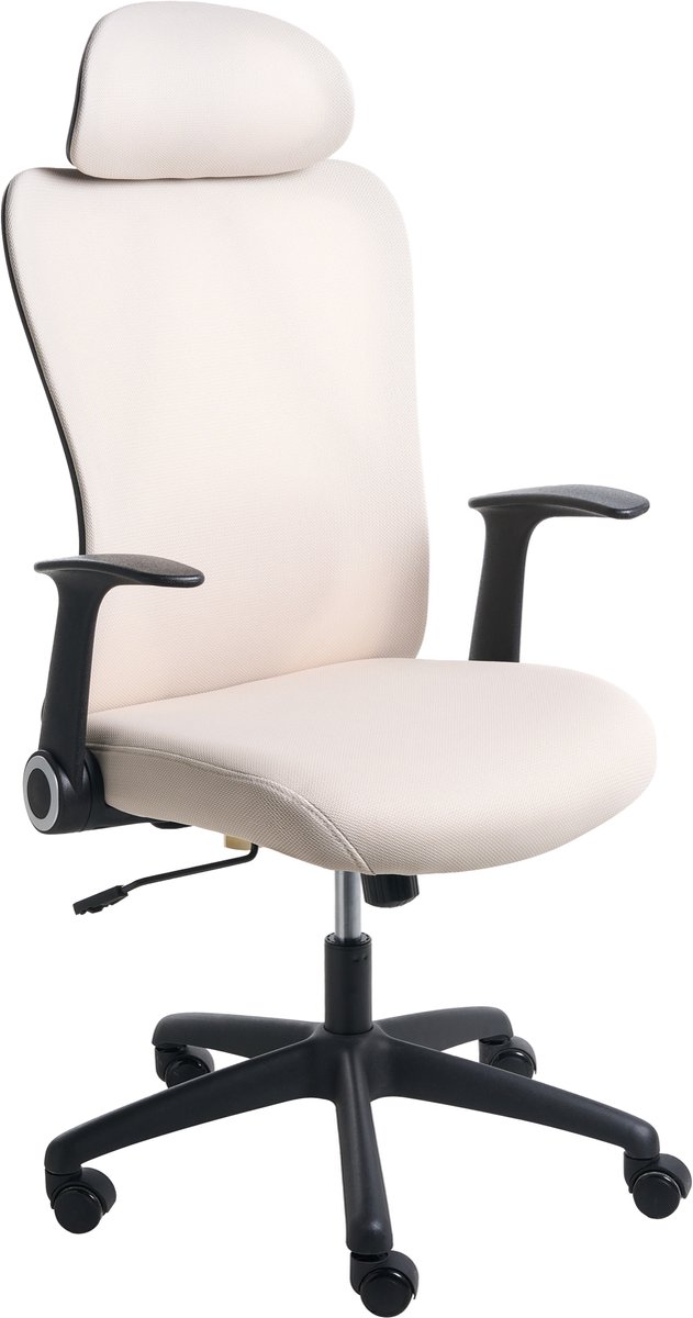 ZYVEN - Bureaustoel - Beige - Polyester