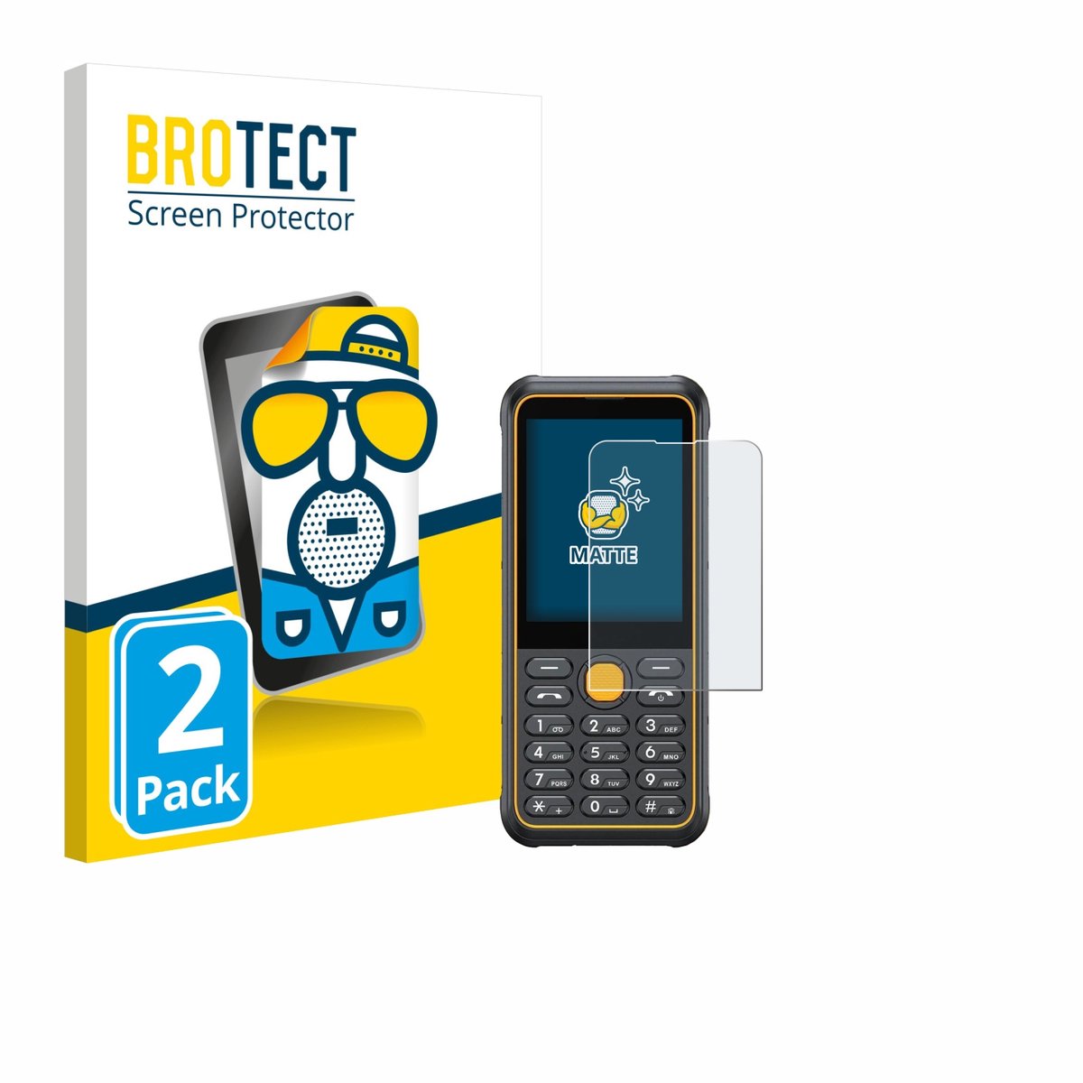 BROTECT - Screenprotector voor Ulefone Armor Mini 4 - Folie Beschermfolie matte 2 Stuks
