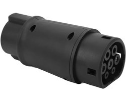 Allecto- Oplaadadapter Elektrische Voertuigen - EV Connector - 16-32A - Type 1 Naar Type 2 - 220-250V - VS Naar EU Standaard - Geschikt voor Elektrische Auto's - Zwart EV Adapter