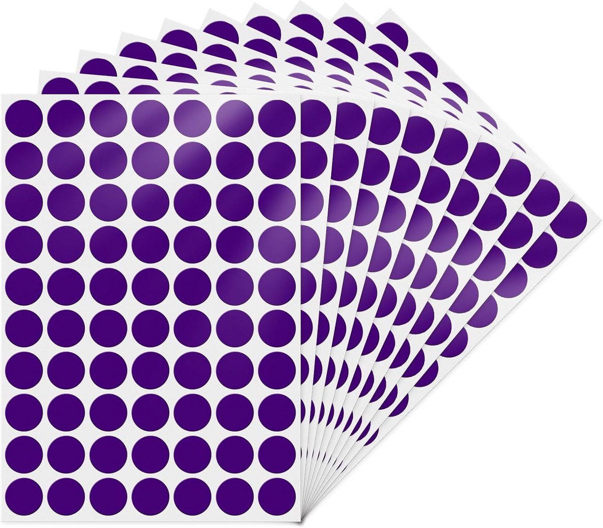 700 Stuks Ronde Kleurcodering Stickers 19mm Zelfklevend Markeringspunt
