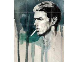 IXXI David Bowie, David Diehl - 80 x 100 cm - Grote wanddecoratie en posters - Illustraties, Mancave, Film en TV, Portretten
