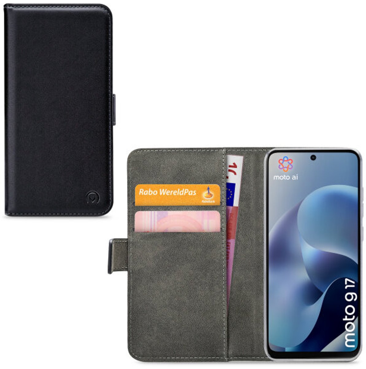 Mobilize Classic Gelly Wallet Book Case Motorola Moto G17/G17 Power Black