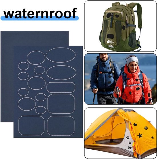 Waterdichte Nylon Reparatiepatches voor Jassen en Tassen - Zelfklevend — afbeelding 5