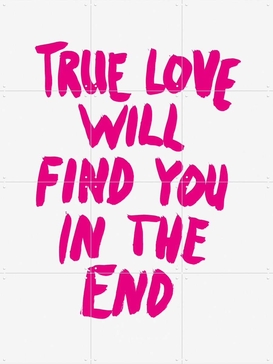IXXI True Love will find you in the End, Marcus Kraft - 60 x 80 cm - Gratis ophangtool - Grote wanddecoratie en posters - Illustraties, Kleurrijk