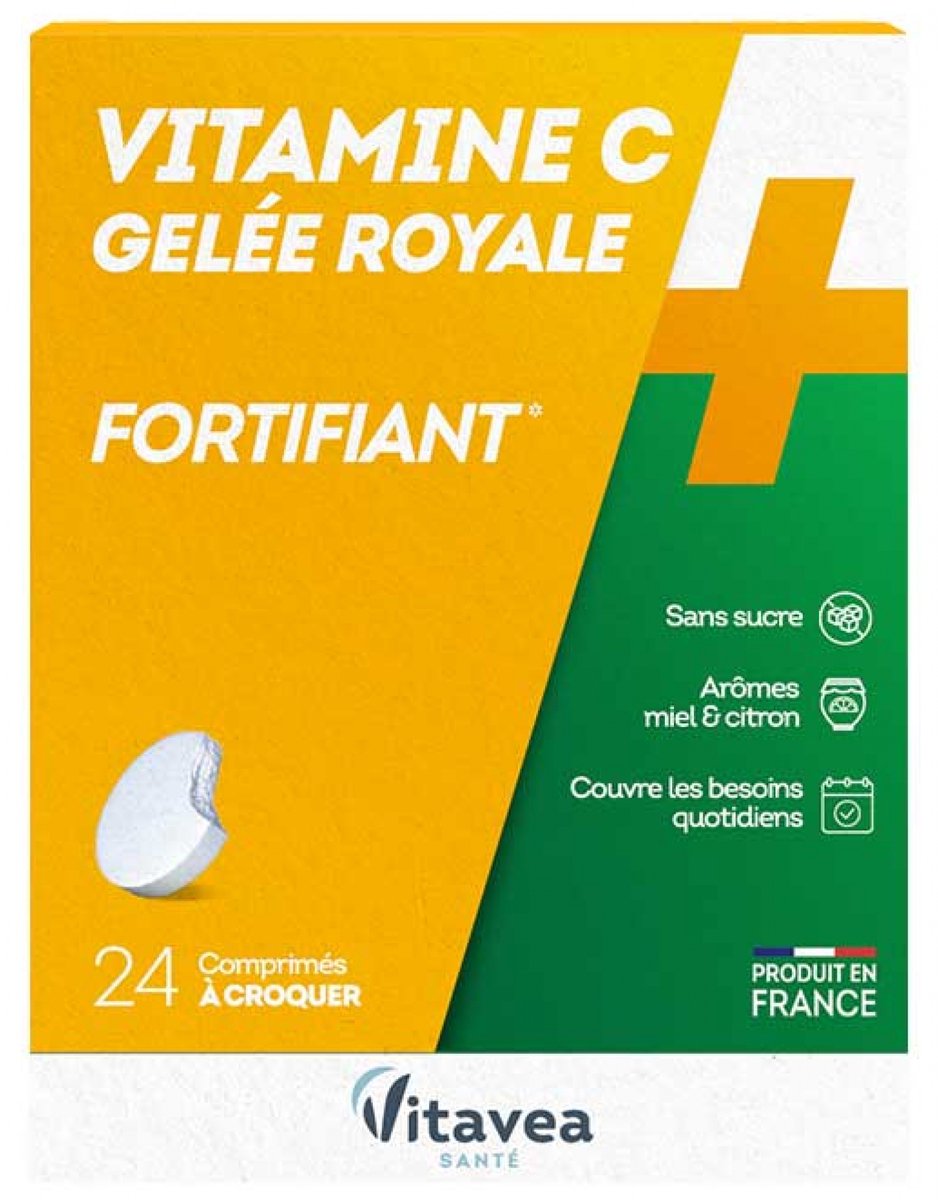 Vitavea Vitamine C + Versterkende Royal Jelly 24 Kauwtabletten