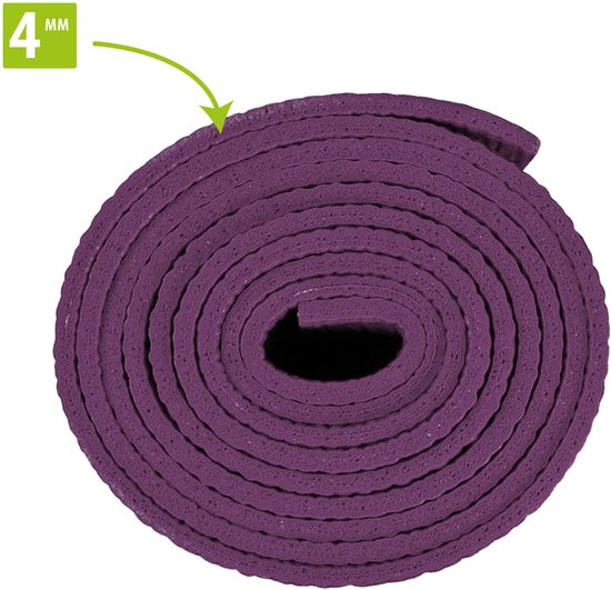 VirtuFit Premium Yoga Mat - Anti-slip - Dik (4 mm) - 183 x 61 x 0,4 cm - Mulberry Leaf van VirtuFit — afbeelding 4