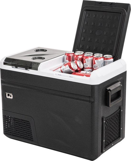 Steamy-E Single Zone Elektrische Compressor Koelbox - Single Zone - 36 liter - Inclusief ijsblokjesmaker! -12V en 230V - voor auto en camping - Zwart van Merkloos — afbeelding 3