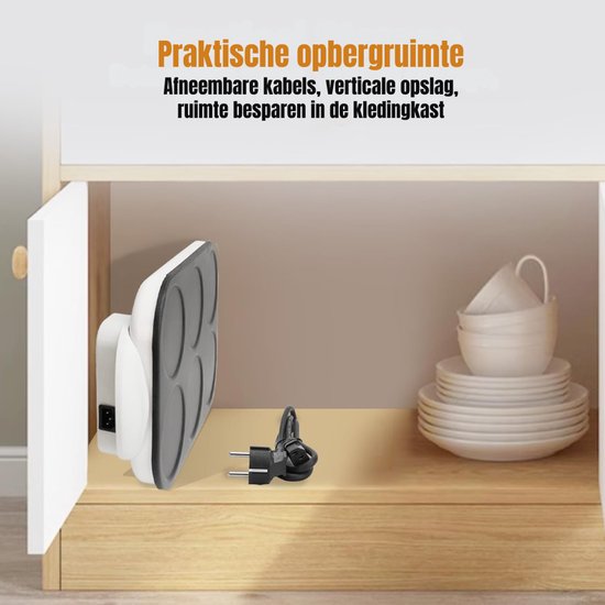 AMA® Pannenkoekenmaker - Pannenkoekenpan - Elektrische Pannenkoekenpan - Wit - 10x52x31cm — afbeelding 4