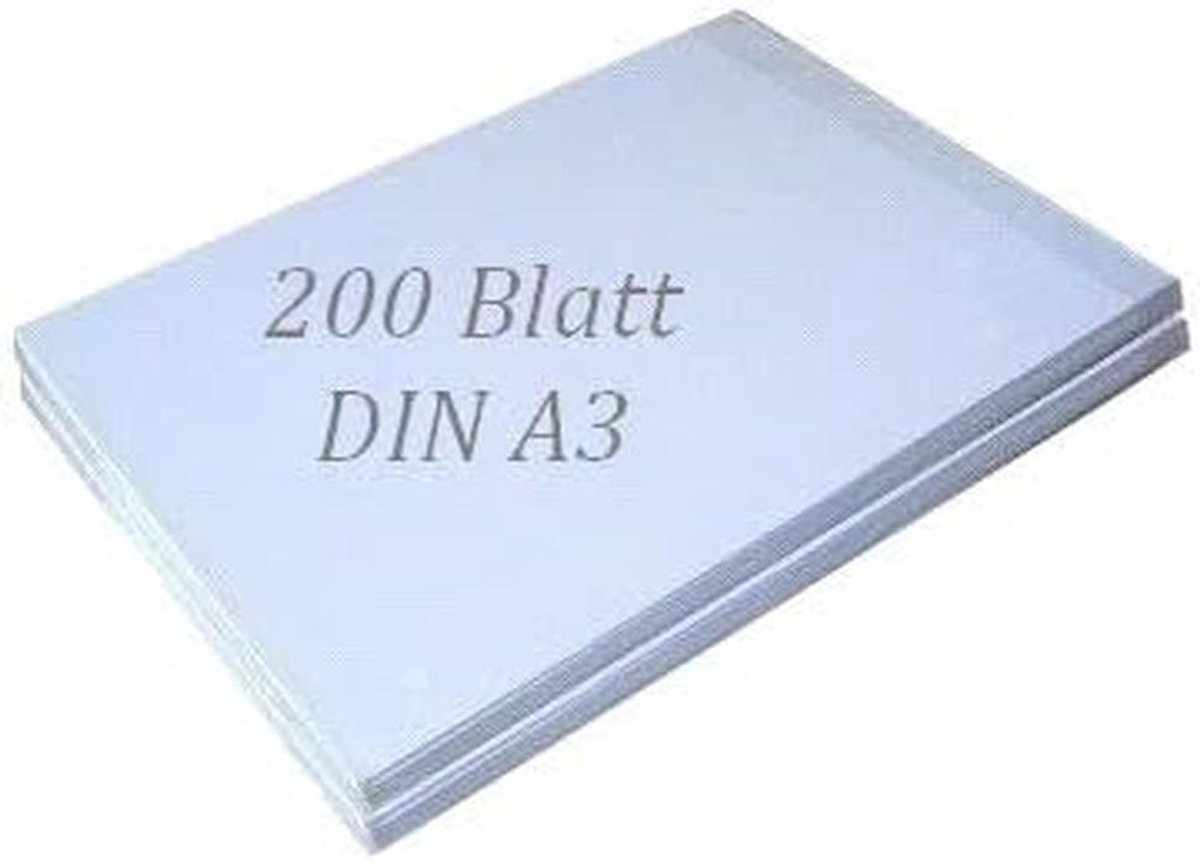 200 Vel A3 Sublimatiepapier voor T-shirts, Mokken en Petten - Sneldrogend & Veegvast