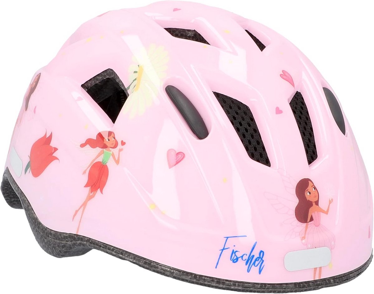 Kinderfietshelm Roze met LED-Achterlicht Verstelbaar 48-54 cm