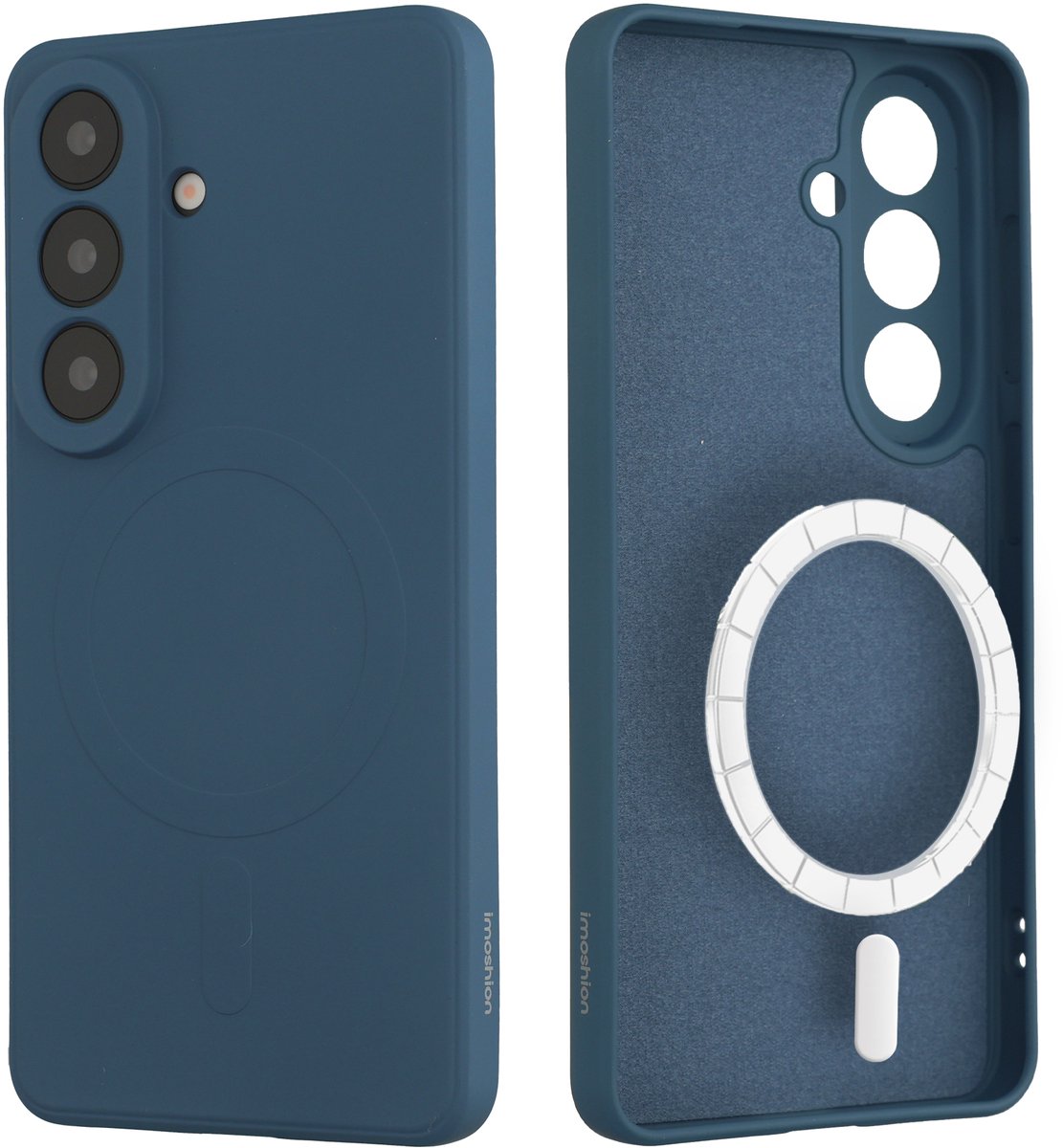 imoshion Hoesje - Geschikt voor Samsung Galaxy S26 - Color Backcover met Magnetische Ring - Donkerblauw