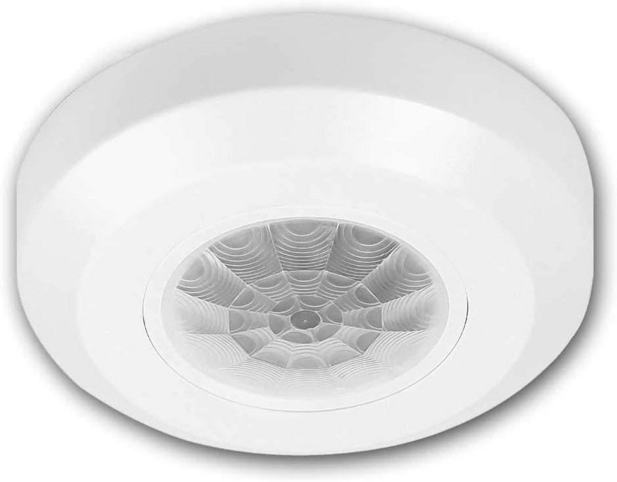 Mini Plafond Bewegingsmelder 400W - Infrarood Sensor met 360° Detectie en LED Geschikt