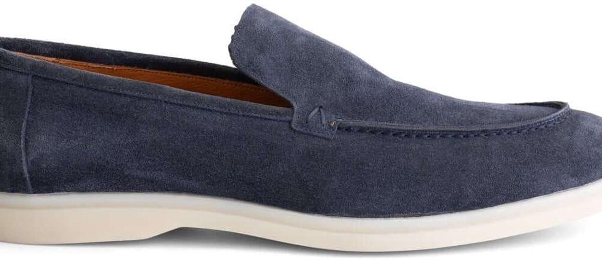 GENTS - Heren schoenen - Loafers - Nette schoenen - Suède - Blauw - Maat 44/44