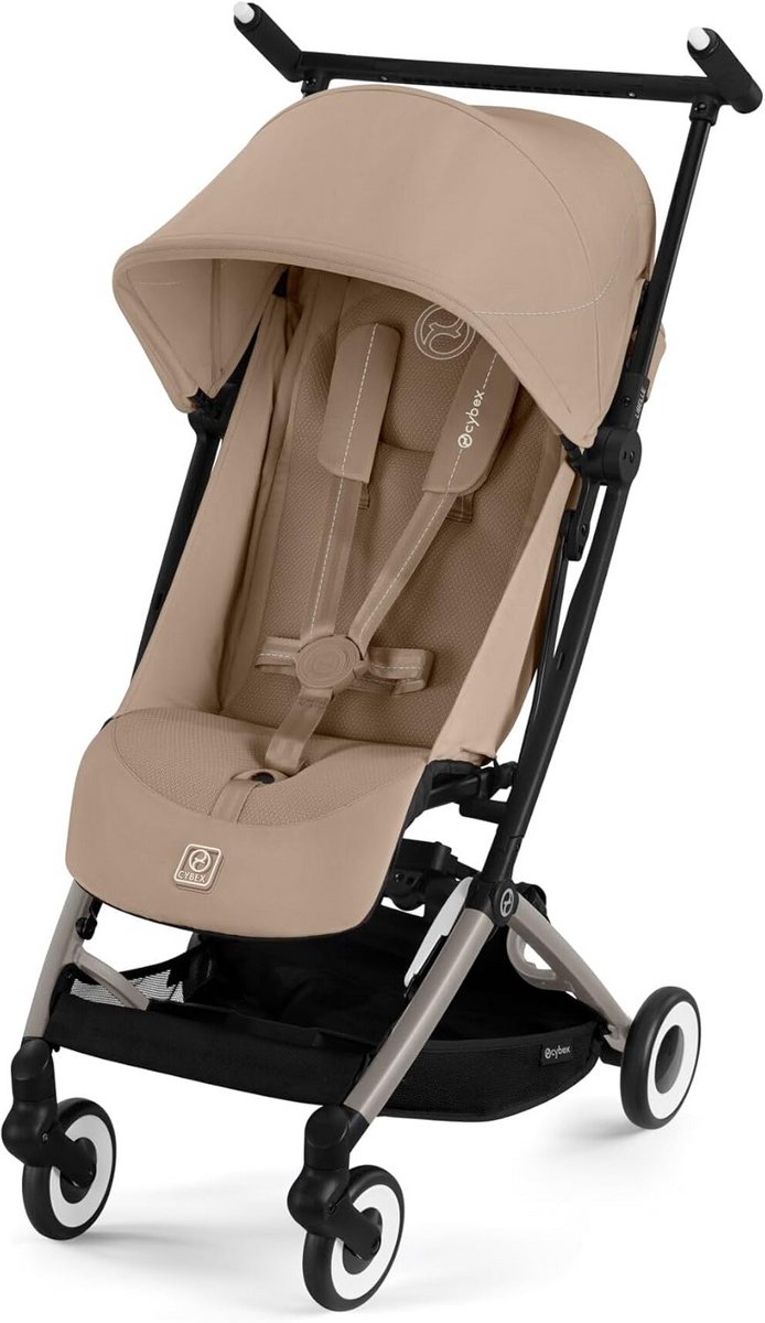 Compacte Kinderwagen Lichtgewicht Reizigerswagen Beige
