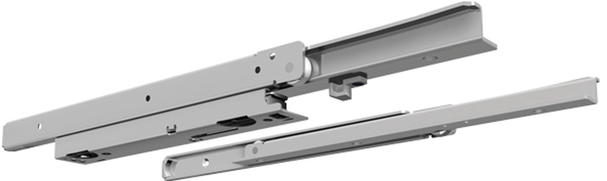 Fulterer softclose ladegeleider 1317ECD - 1000 mm | draagkracht tot 100 kg | deels uittrekbaar | met softclose | set van 2 |