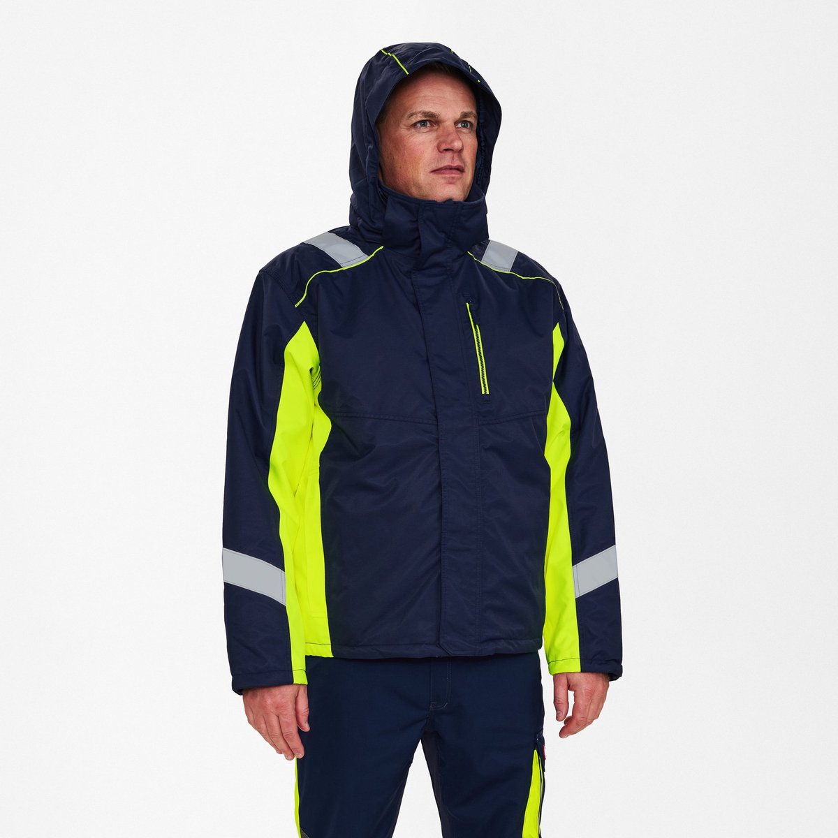 Engel Cargo winterjack 1871-354 - Blue Ink / Hi-vis Yellow - M