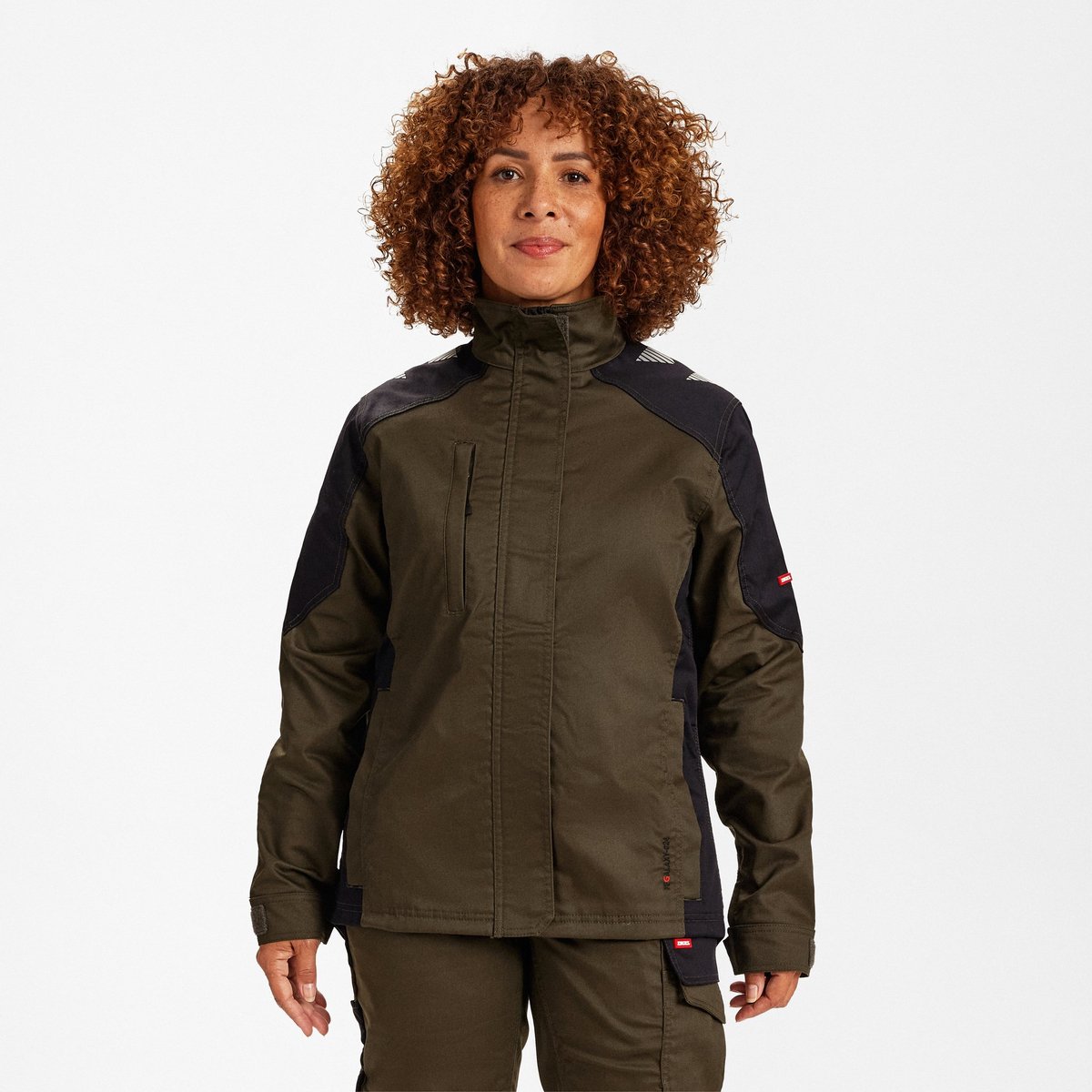 Engel Galaxy werkjack met 2-weg stretch voor dames 1816-255 - Forest Green / Black - XS