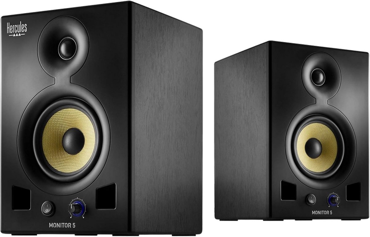 Actieve Studiomonitoren 5 Inch - Set van 2 - 2x80W Vermogen voor Mixen en Produceren