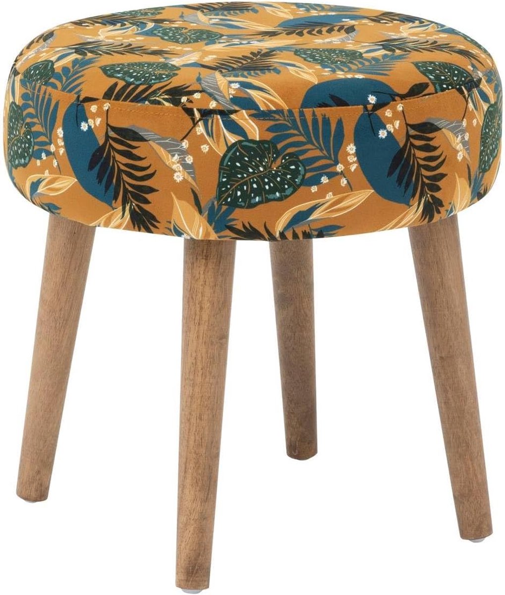 Okerkleurige Sango Kruk voor een Stijlvol Interieur