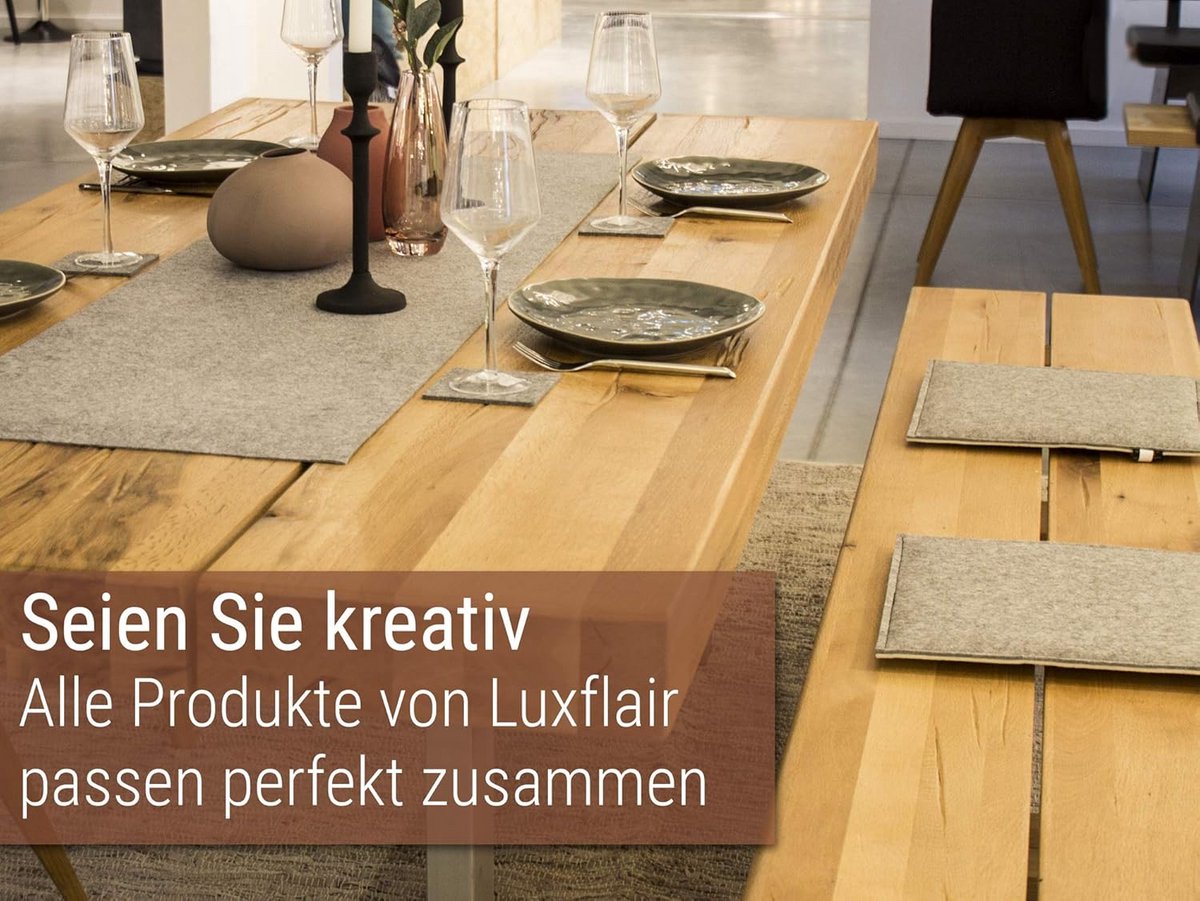 XXL Tafelrunner van Nobel Vilt 40x150 cm Wasbaar