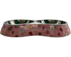 Caltitude. Pet food bowl Pink. Dierenvoerbak Roze.