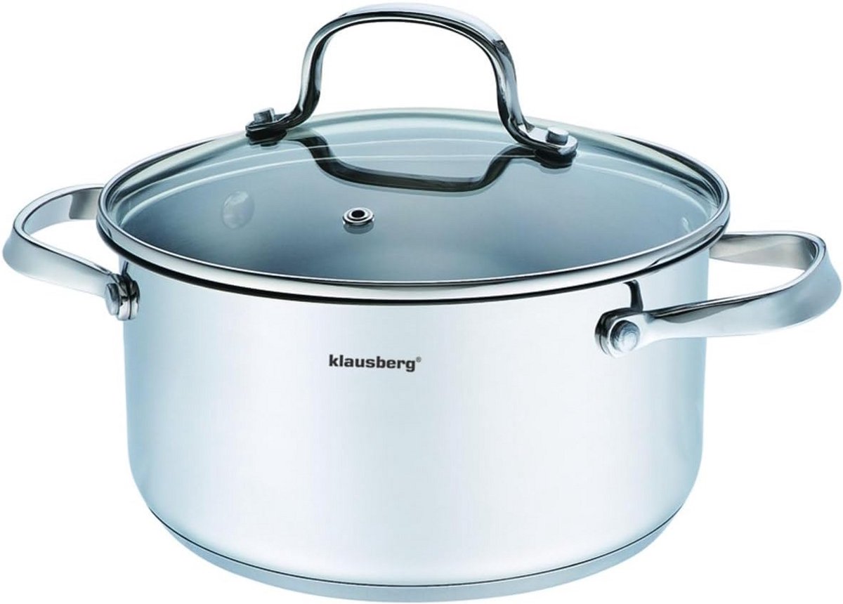 Premium RVS Kookpan met Deksel voor Inductie 1.8L Ø16cm