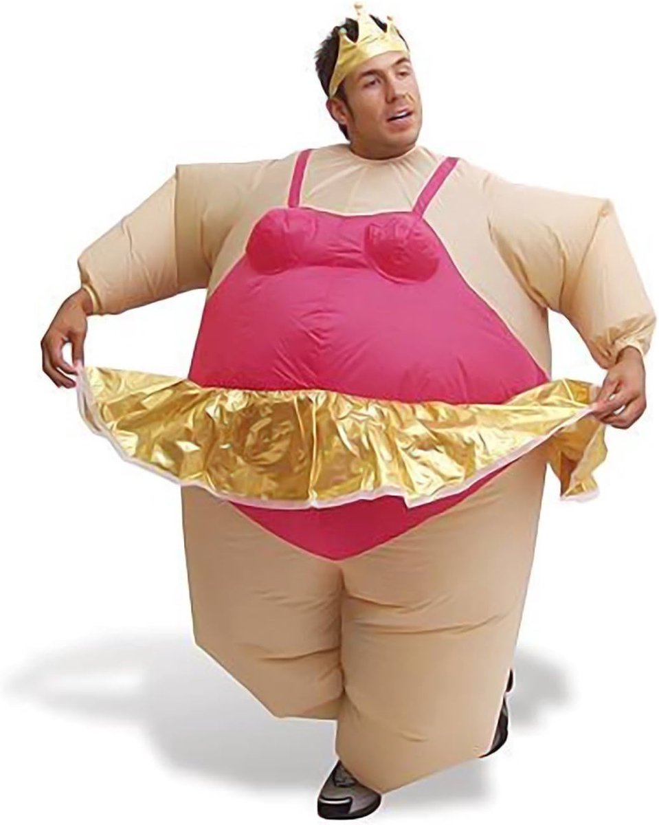 Opblaasbare Ballerina Kostuum voor Volwassenen - Grappige Outfit voor Feesten