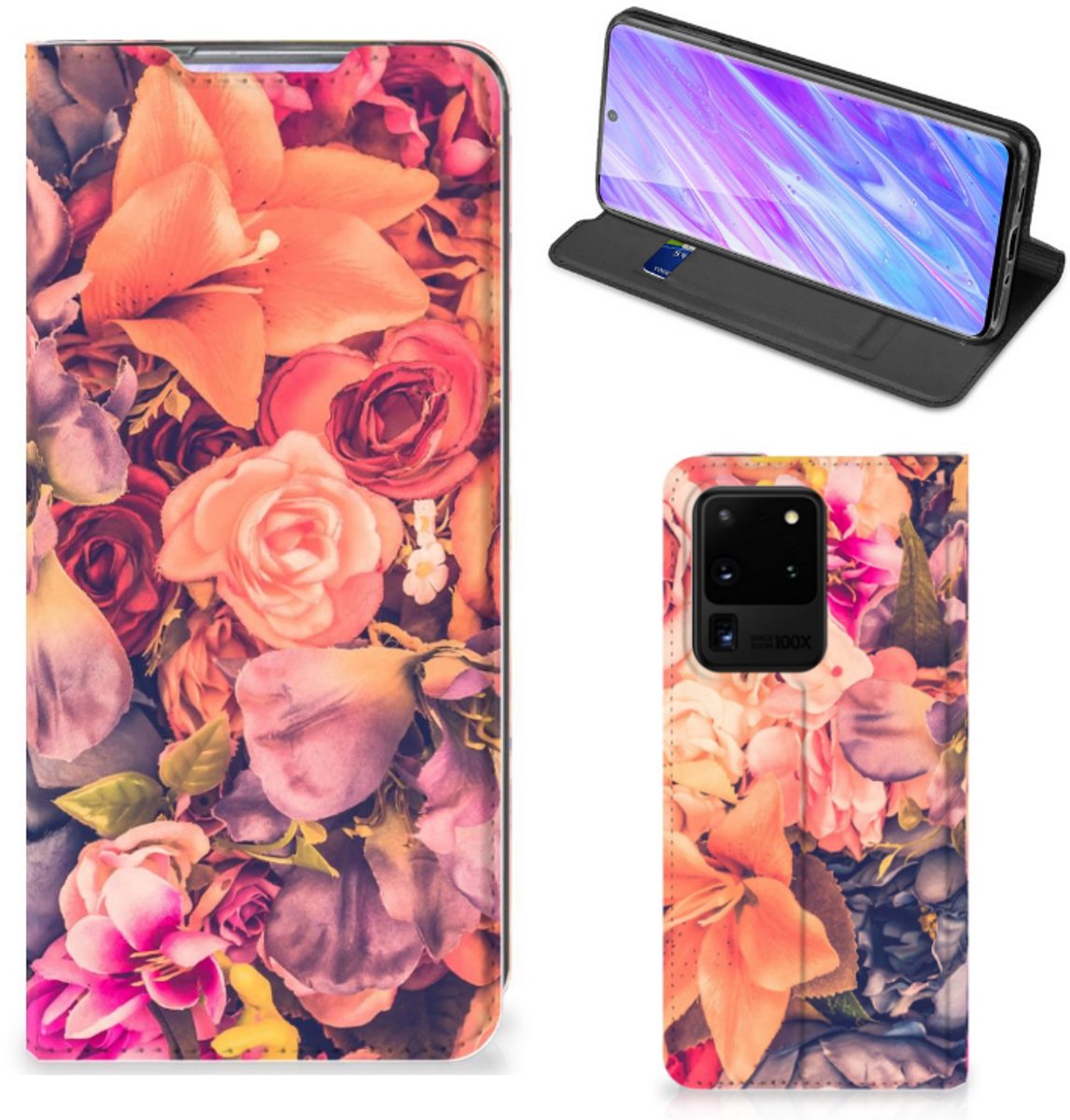Samsung Galaxy S20 Ultra Smart Cover Bosje Bloemen