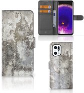 Flipcover OPPO Find X5 Pro Phone Case Béton