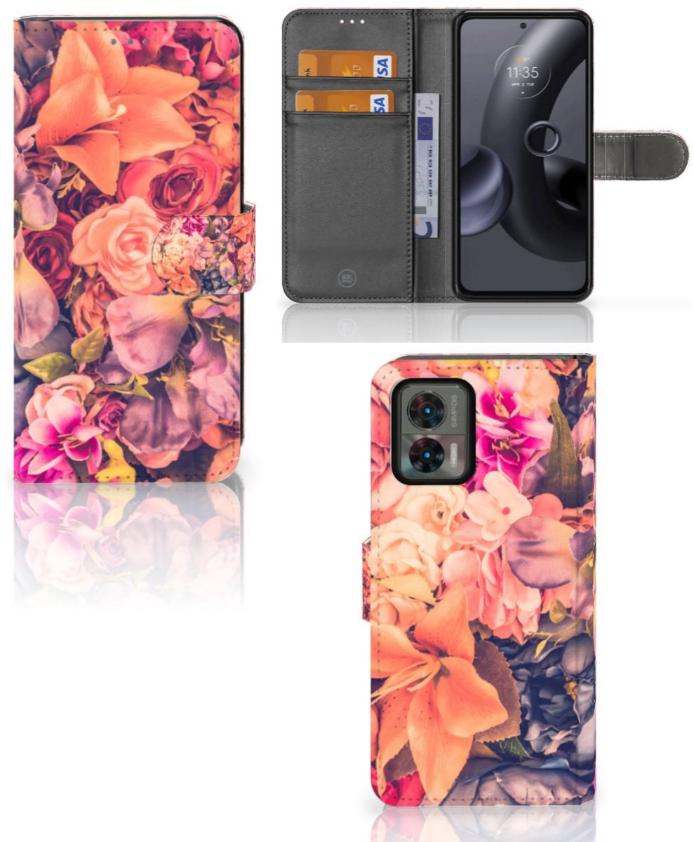 Motorola Edge 30 Neo Hoesje Bosje Bloemen