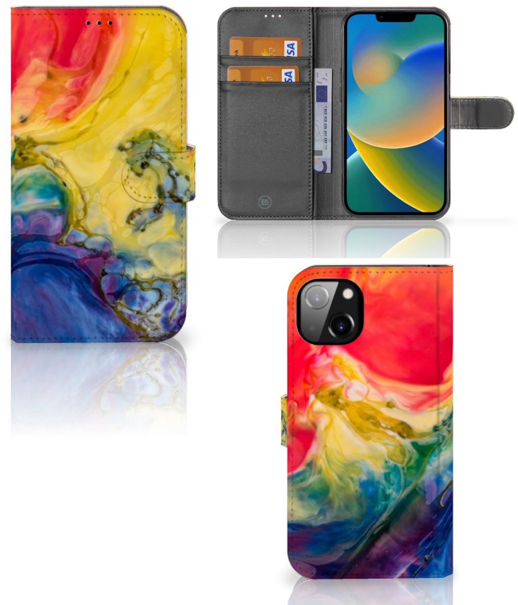 Hoesje iPhone 14 Plus Watercolor Dark