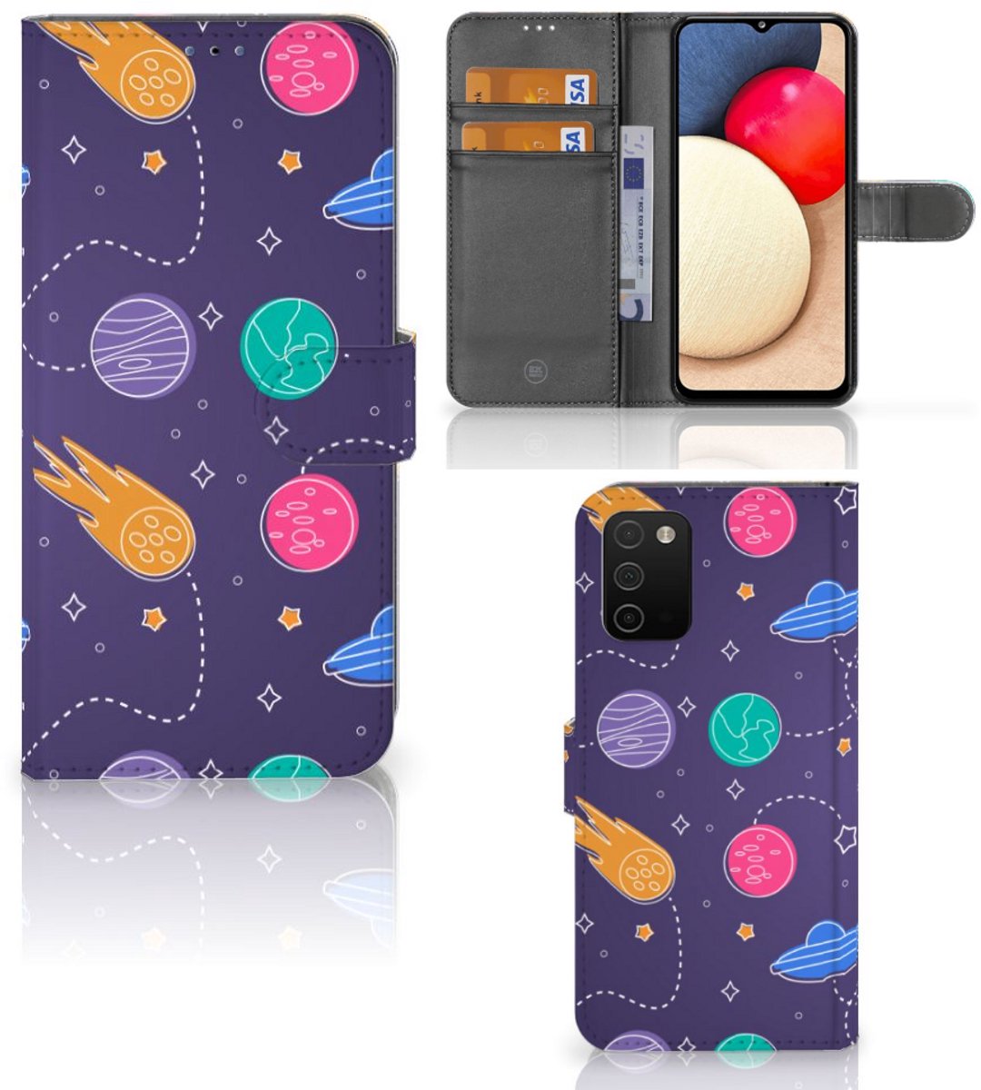 Samsung Galaxy A03s Wallet Case met Pasjes Space