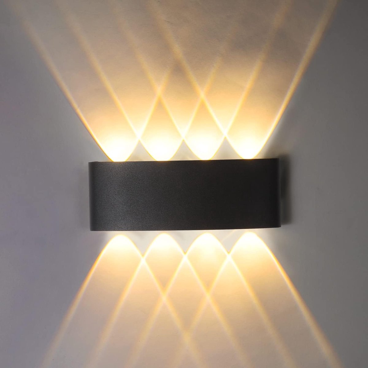 Moderne LED-wandlamp 8W Warm Wit 3000K IP65 Waterdicht Aluminium Spot Lamp