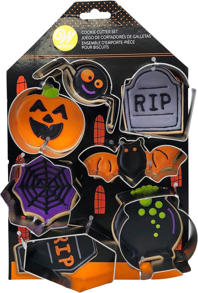 Set van 7 Koekjessnijders voor Halloween - Spookhuis Thema