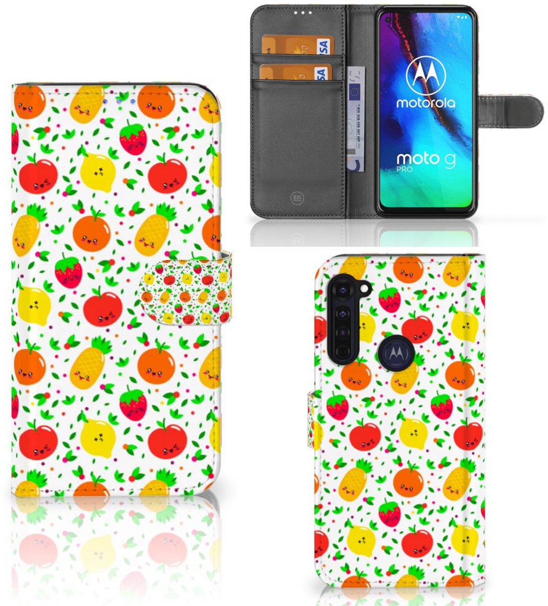 Motorola Moto G Pro Book Cover Fruits