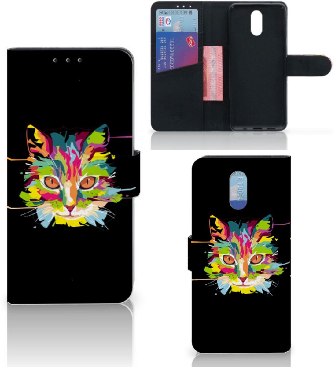 Nokia 2.3 Leuk Hoesje Cat Color