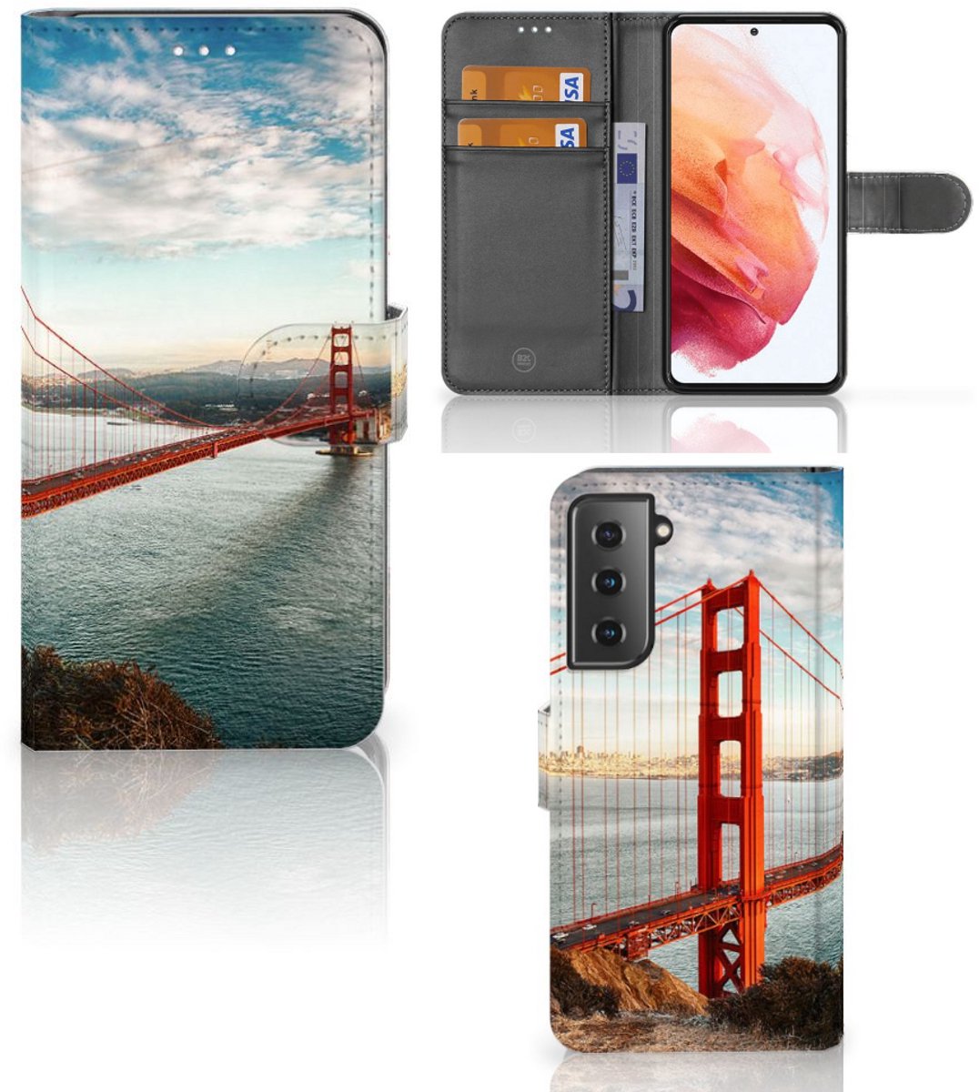Samsung Galaxy S21 Flip Cover Golden Gate Bridge