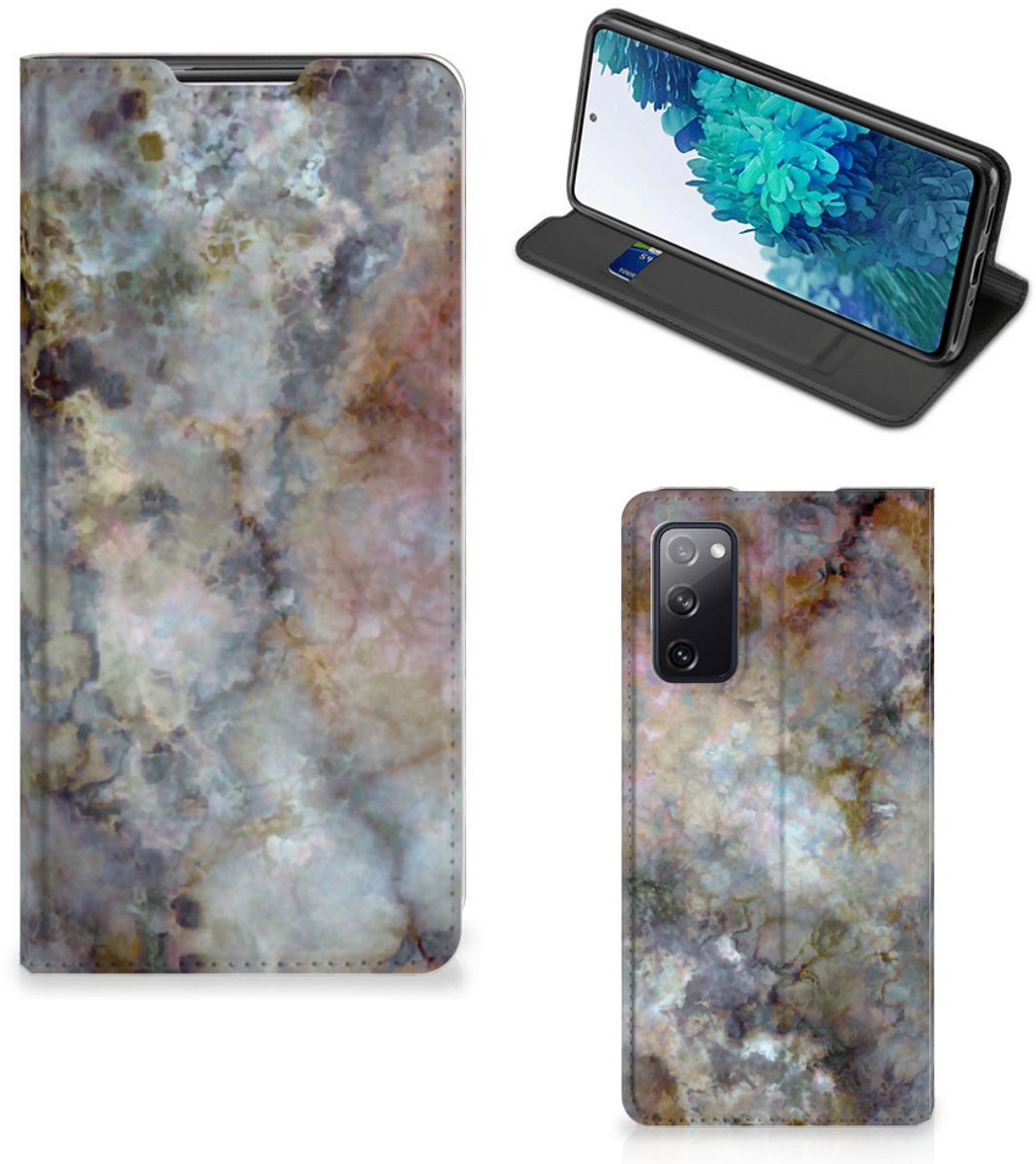 Samsung Galaxy S20 FE Standcase Marmer Grijs