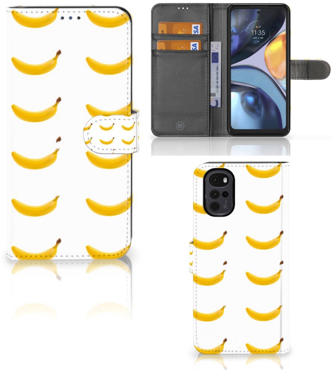Motorola Moto G22 Book Cover Banana