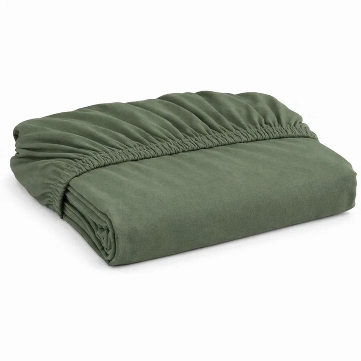 Decoware Baby Hoeslaken - Olijfgroen - Katoen - Elastiek Rondom - Ledikant - 60x120 cm