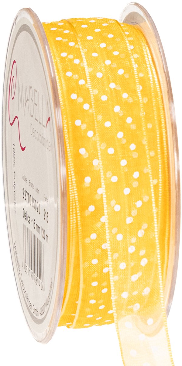 Cadeaulint met stippen, de perfecte finishing touch voor cadeauverpakk