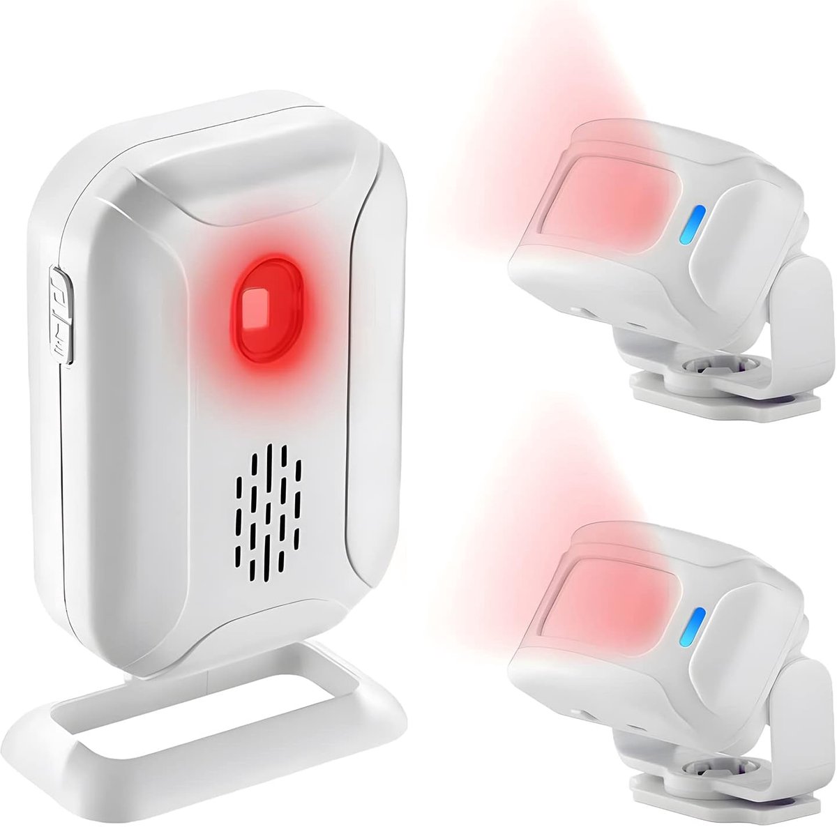 Bewegingsdeurbel met Infrarood Sensor - Deurbel voor Winkels en Huizen met Alarmfunctie en LED Verlichting