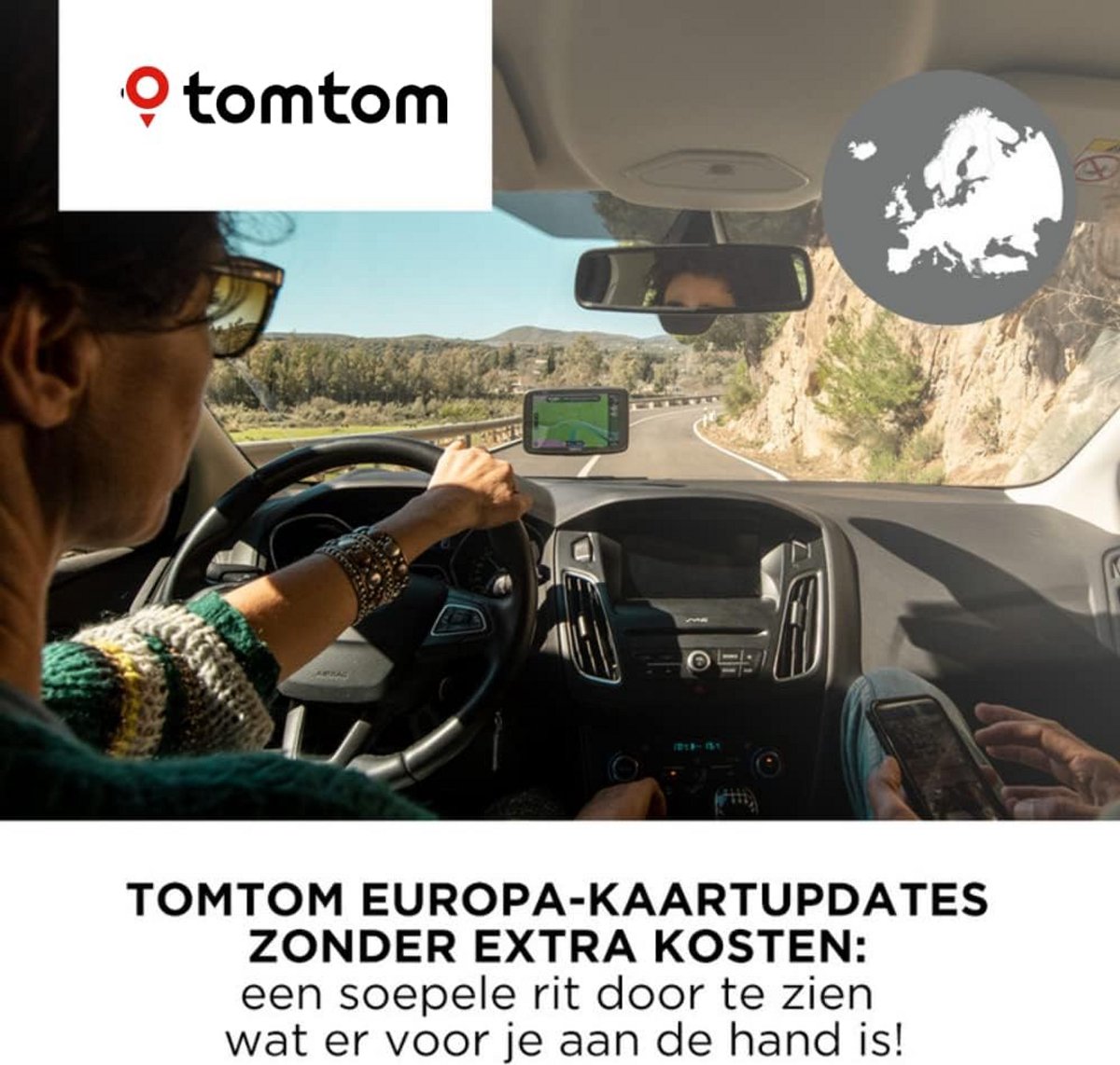 Navigatiesysteem 6 inch met Handsfree Bellen en Wi-Fi Updates - Kaarten van Europa – foto 2