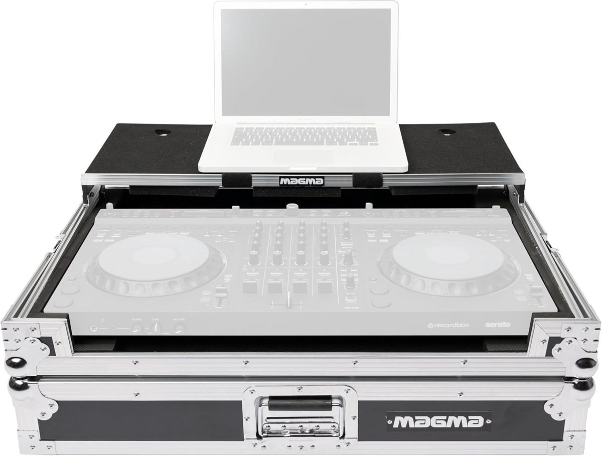 DJ Controller Werkstation - Zilver Chrome, Geschikt voor Professioneel Gebruik