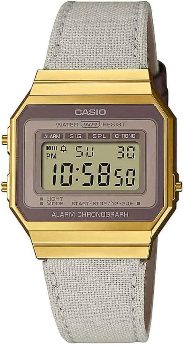 Vintage Unisex Digitaal Horloge met Stoffen Strap